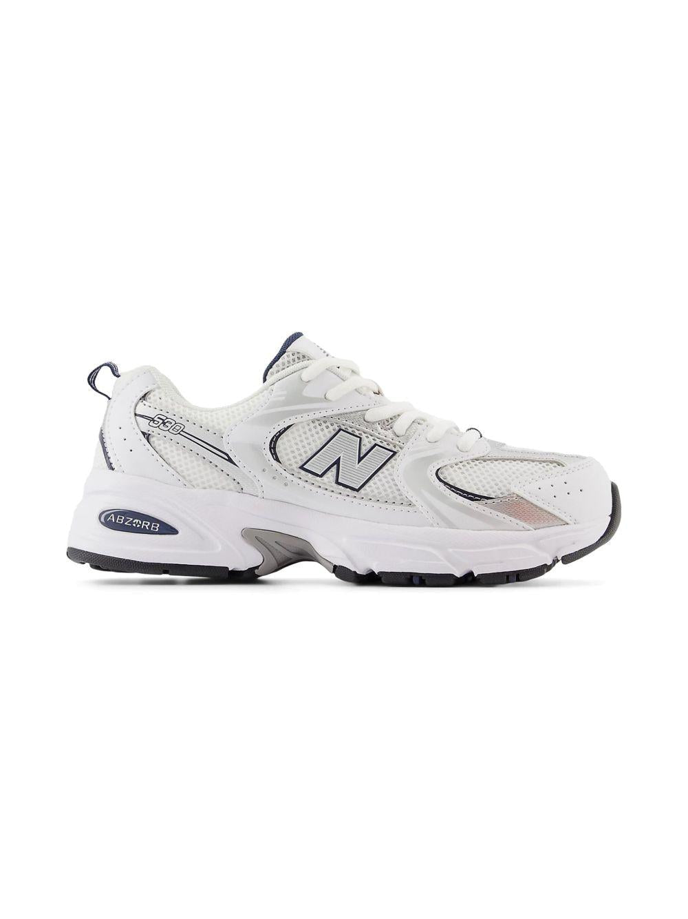 Sneakers 530 per bambini New Balance Kids bianche con inserti in rete - Rubino Kids