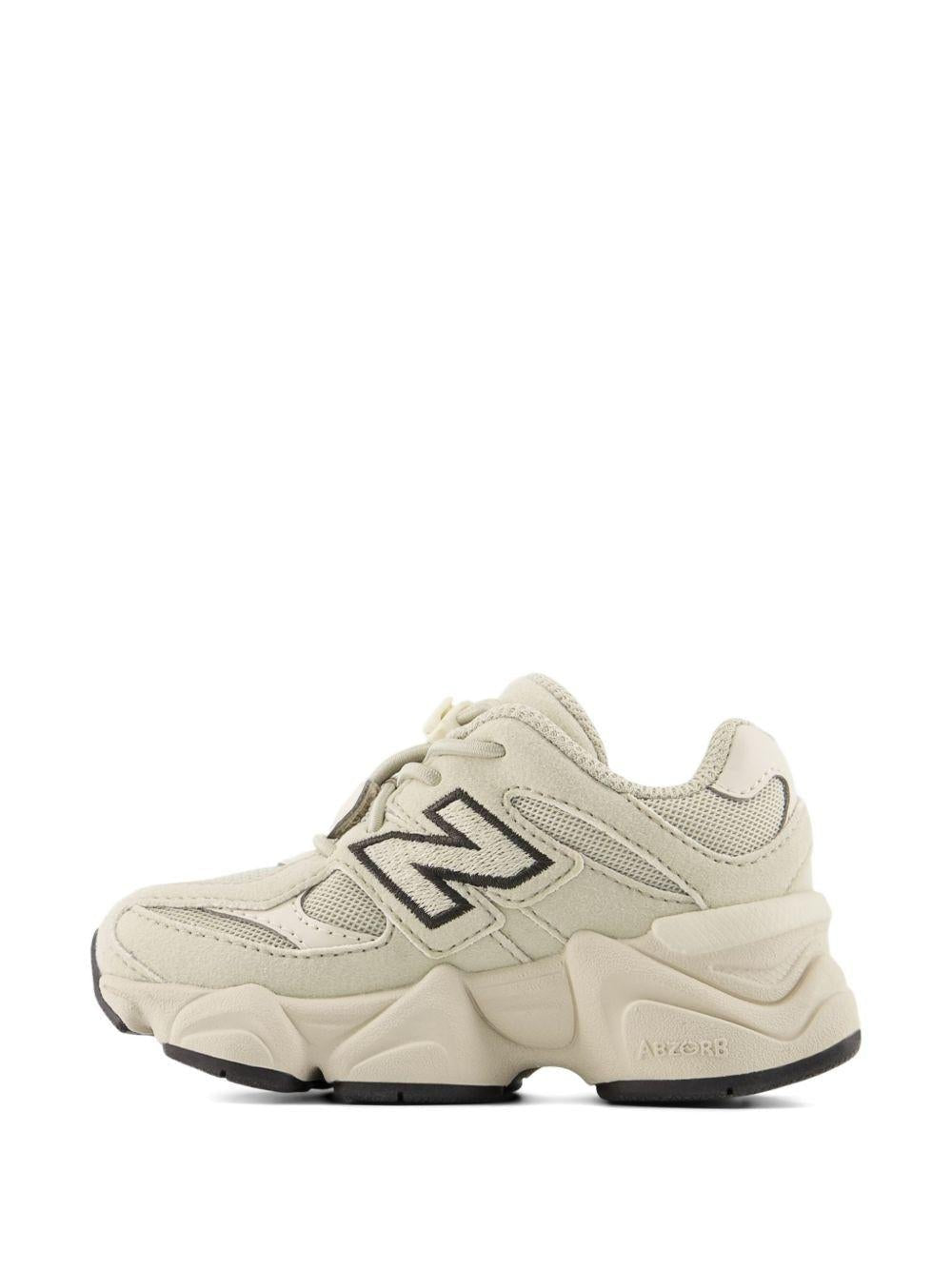 Sneakers 9060 per bambini New Balance Kids bianche con tomaia in rete - Rubino Kids