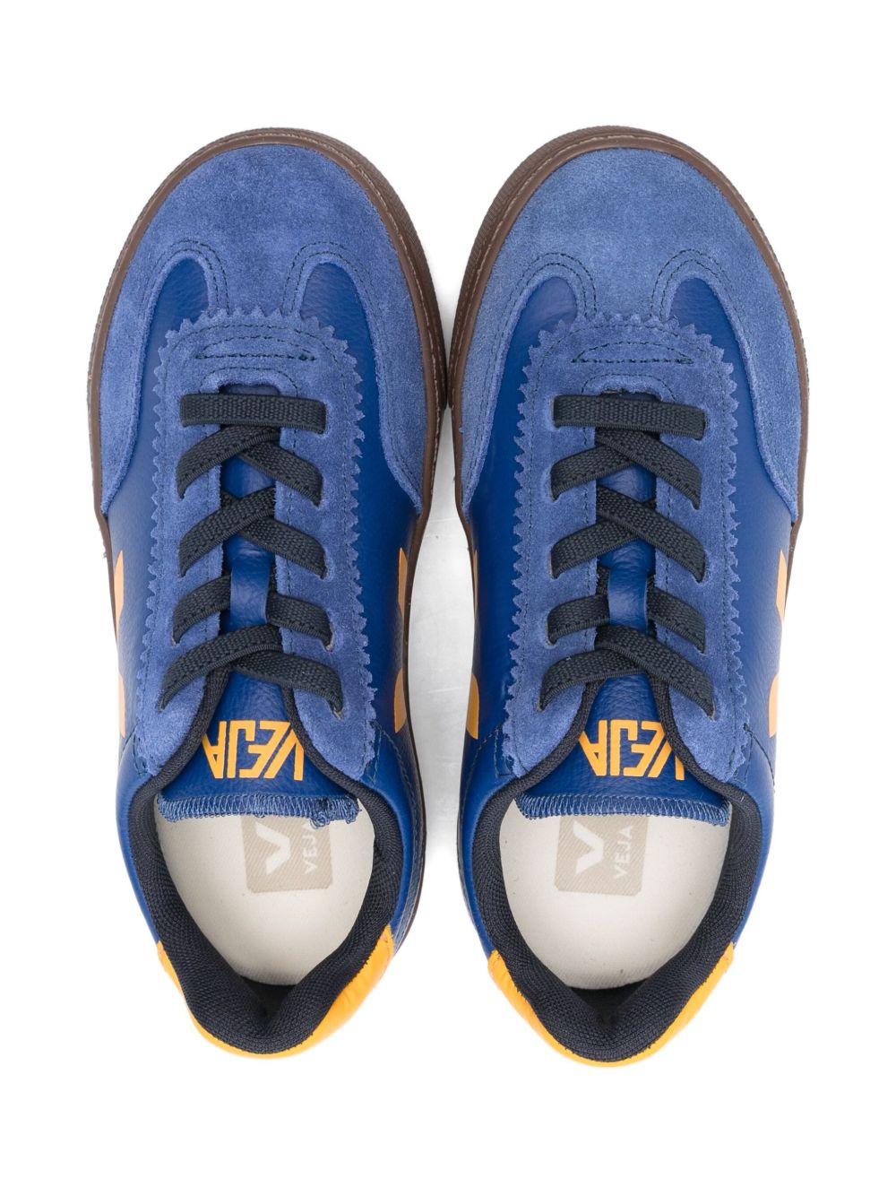 Sneakers basse per bambino VEJA Kids blu con logo Volley - Rubino Kids