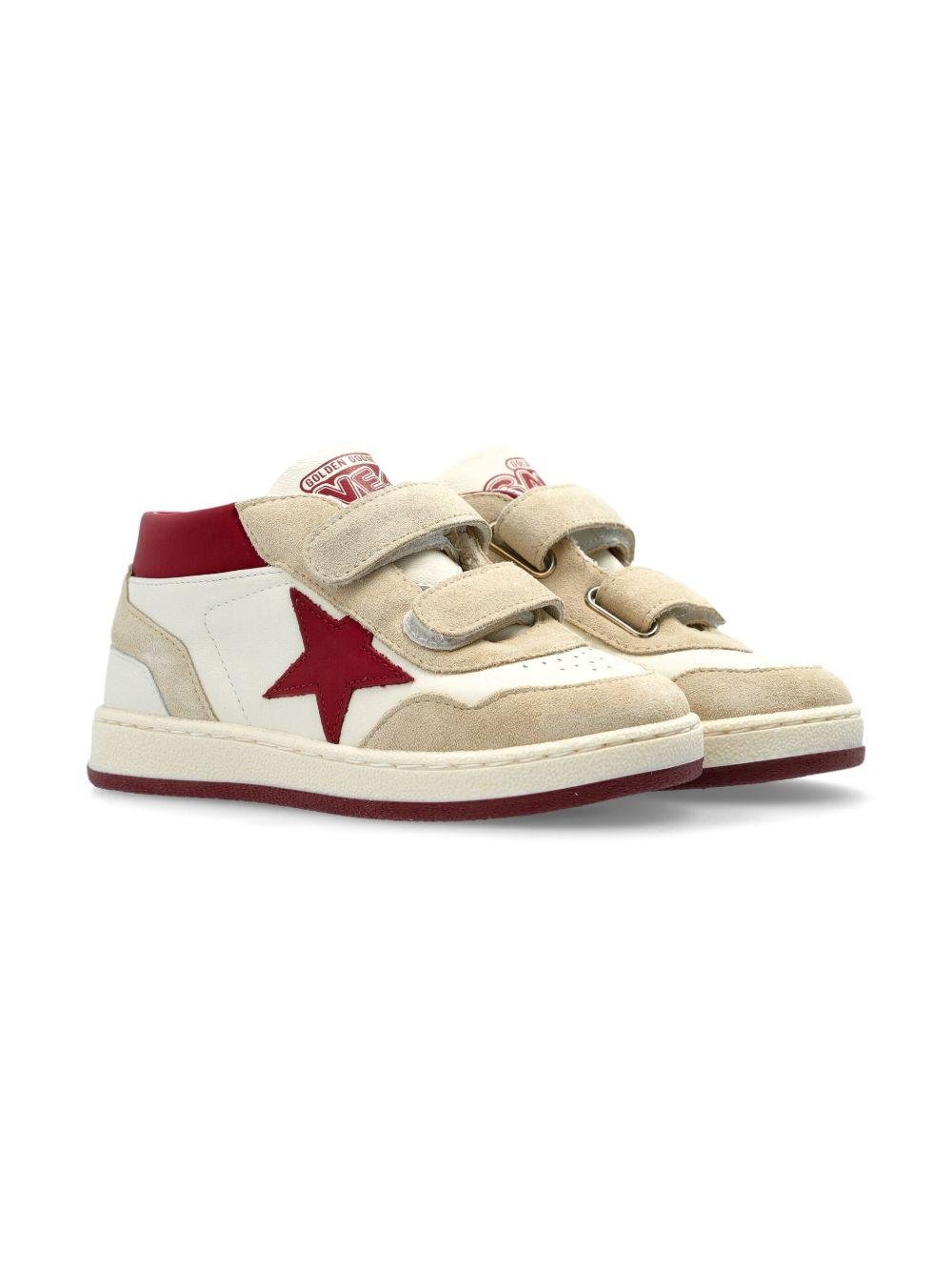 Sneakers June per bambino Golden Goose Kids bianco con punta tonda - Rubino Kids