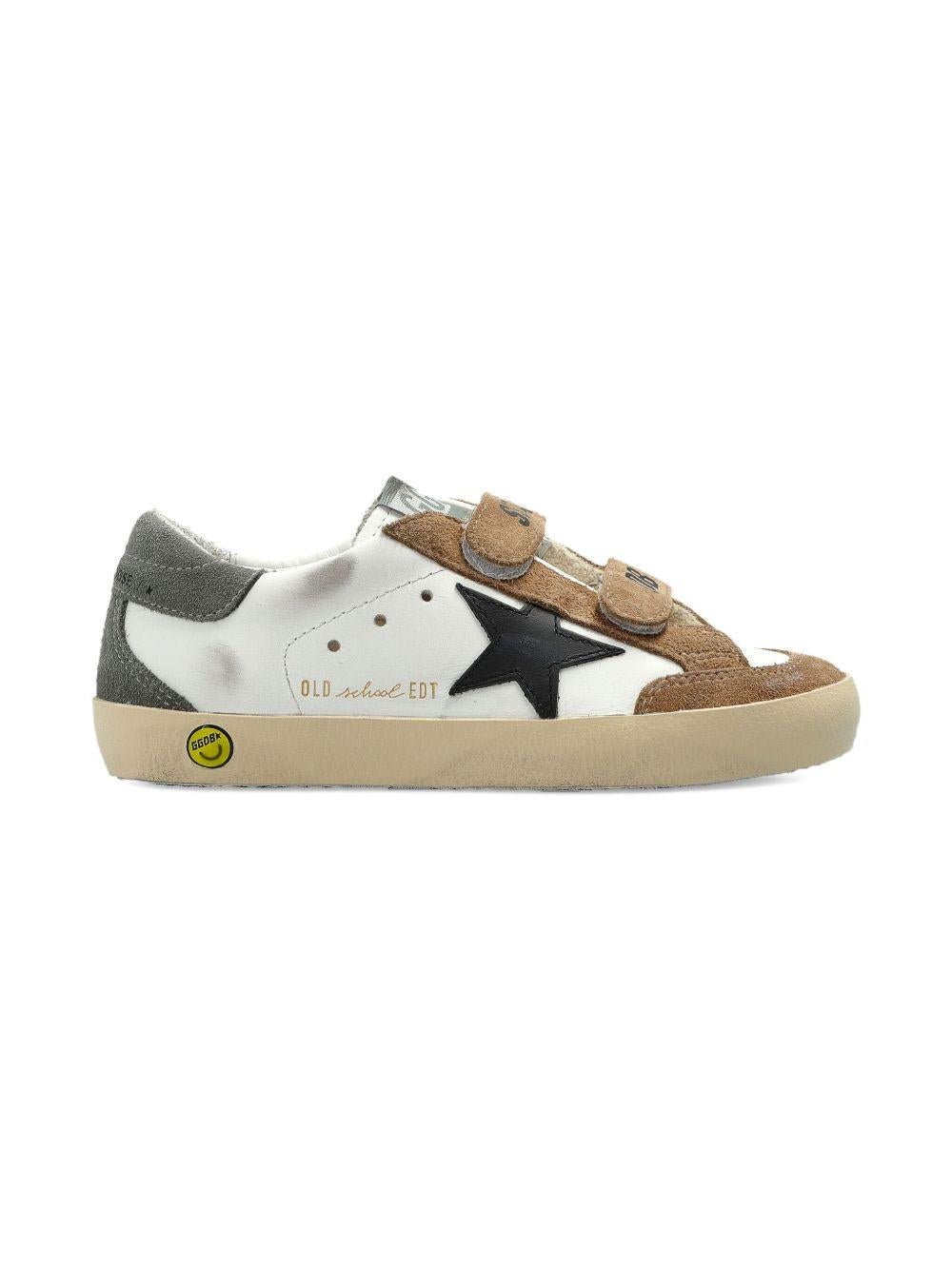 Sneakers Old School per bambino Golden Goose Kids bianche con applicazione stella - Rubino Kids