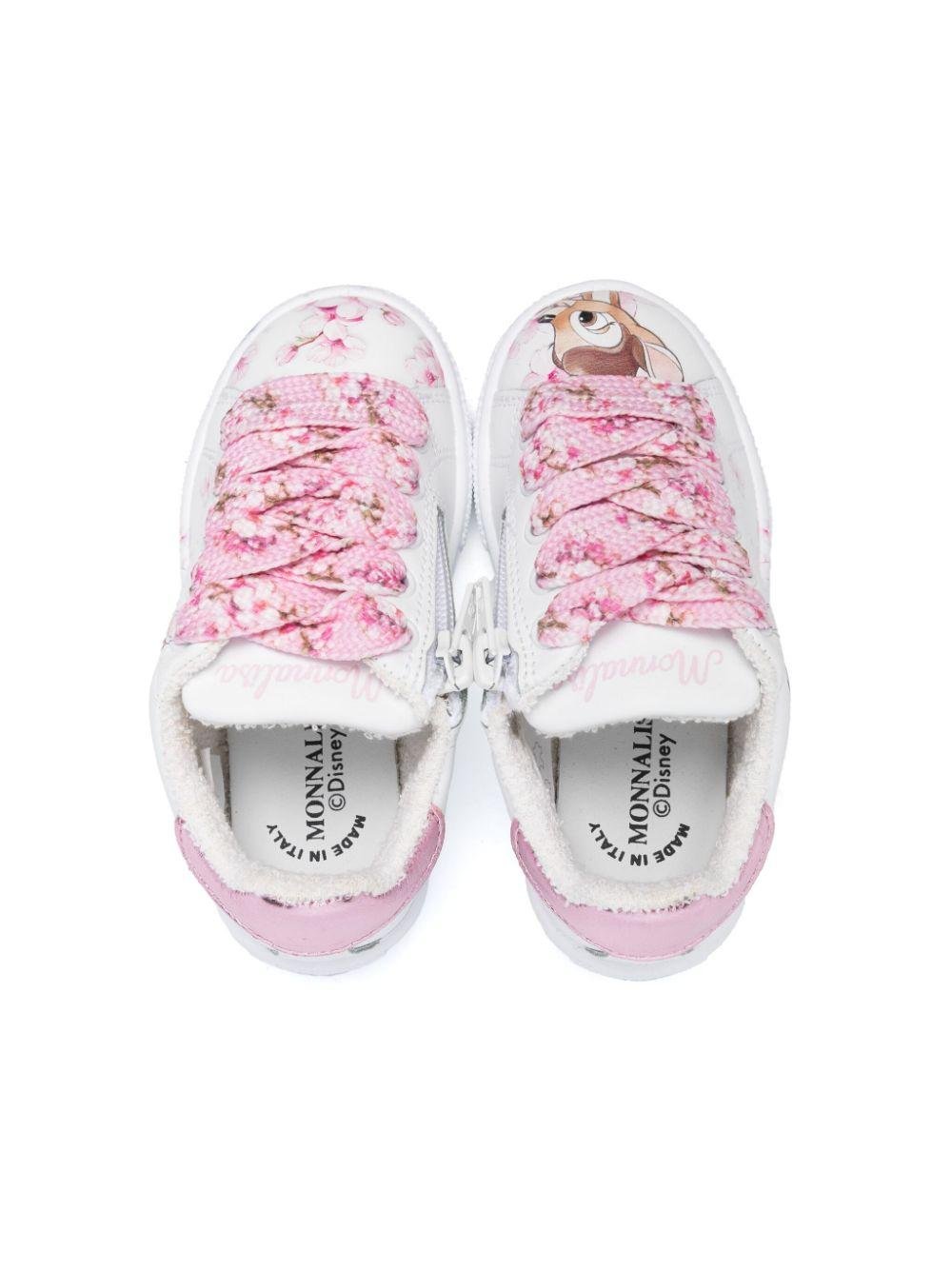Sneakers per bambina con stampa Bambi Monnalisa x Disney bianco - Rubino Kids