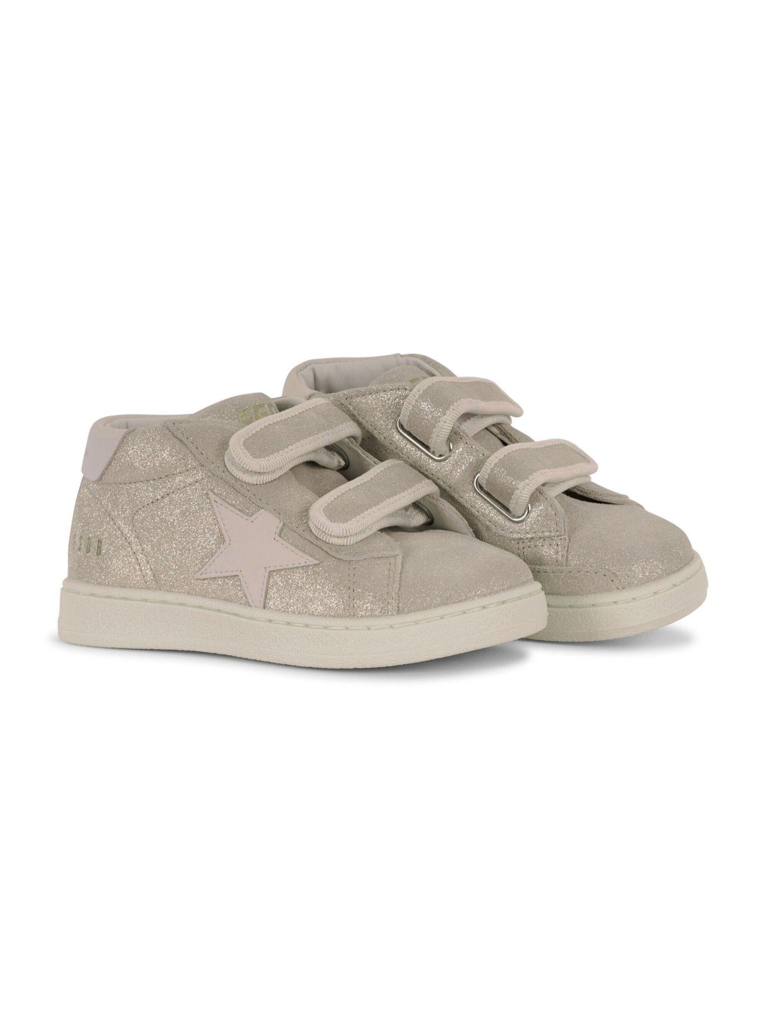 Sneakers per bambina Golden Goose Kids Glitter Stars rosa con effetto glitter - Rubino Kids