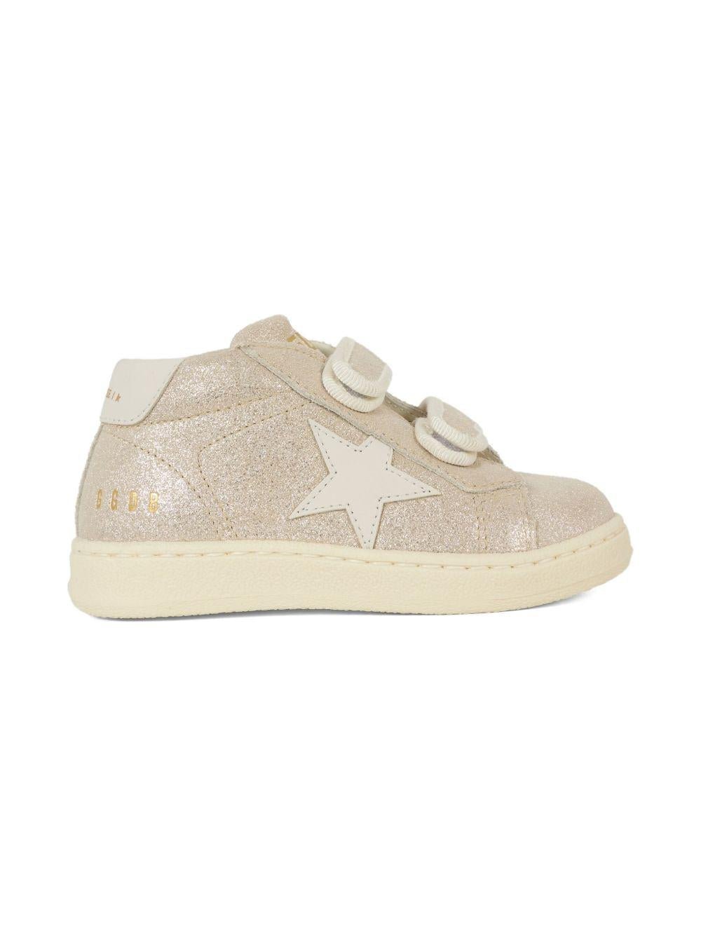 Sneakers per bambina Golden Goose Kids Glitter Stars rosa con effetto glitter - Rubino Kids