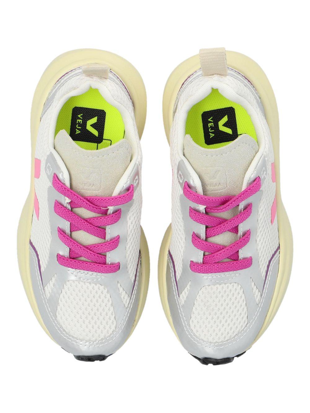 Sneakers per bambina VEJA Kids Canary bianco con chiusura con lacci - Rubino Kids