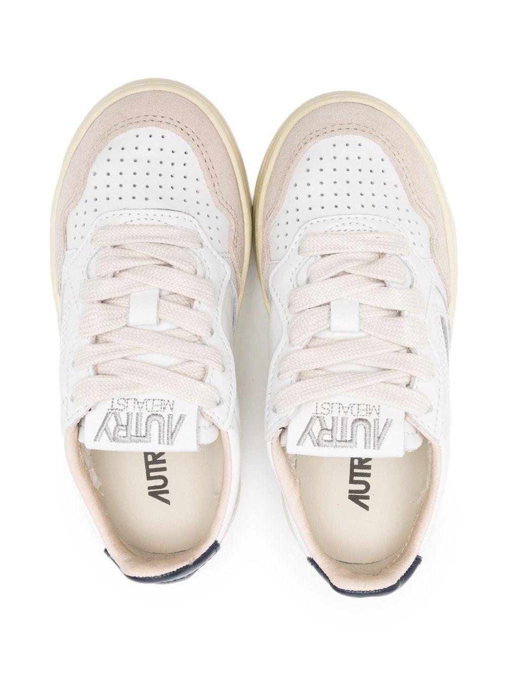 Sneakers per bambini Autry Kids beige con dettagli traforati - Rubino Kids
