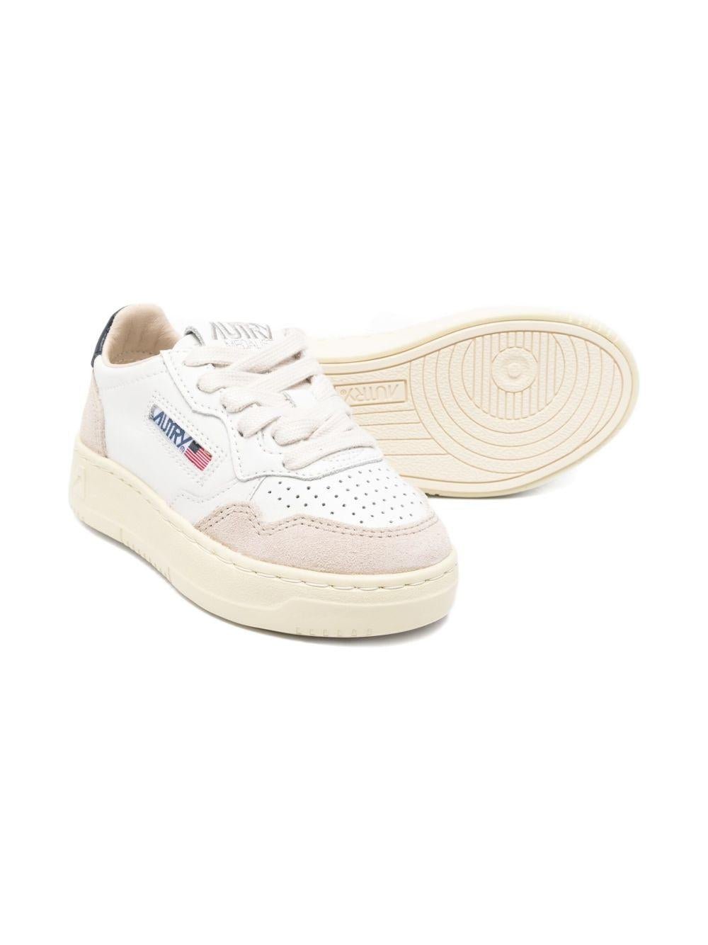 Sneakers per bambini Autry Kids beige con dettagli traforati - Rubino Kids
