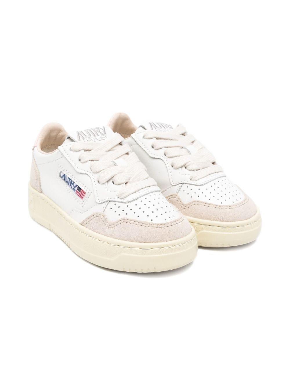 Sneakers per bambini Autry Kids bianche con dettagli traforati - Rubino Kids