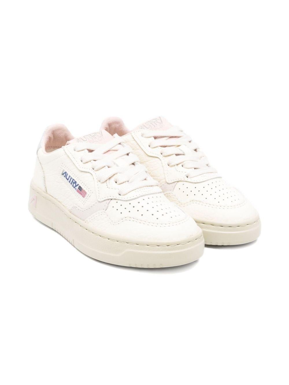 Sneakers per bambini Autry Kids bianco con dettagli traforati - Rubino Kids