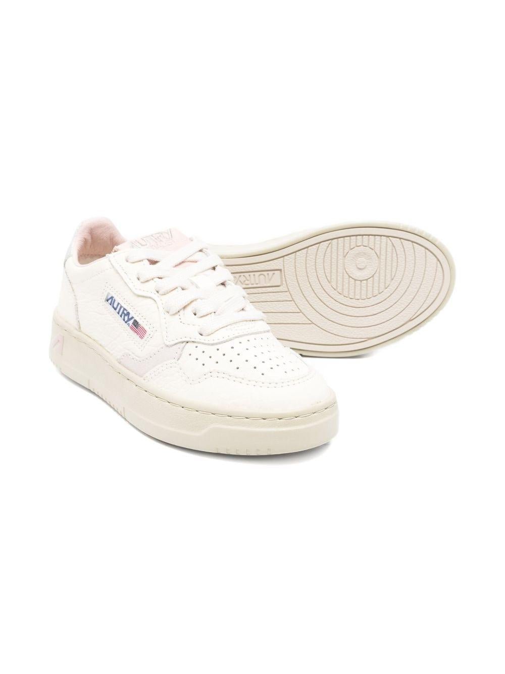 Sneakers per bambini Autry Kids bianco con dettagli traforati - Rubino Kids