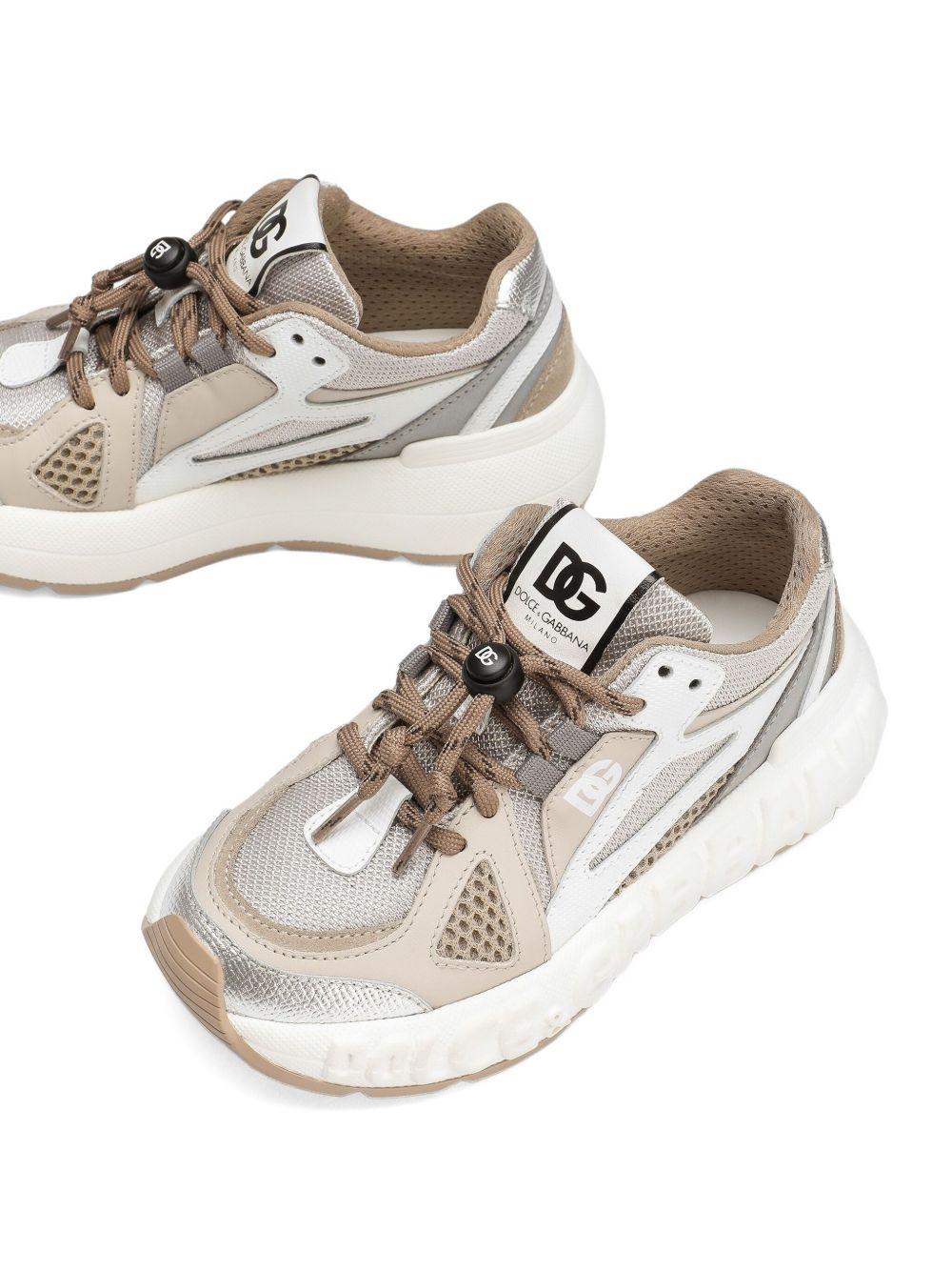 Sneakers per bambini Dolce & Gabbana Kids beige con suola chunky - Rubino Kids
