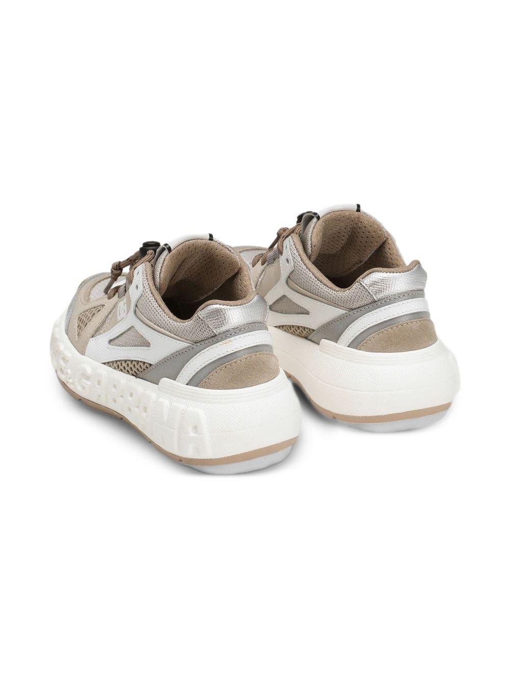 Sneakers per bambini Dolce & Gabbana Kids beige con suola chunky - Rubino Kids