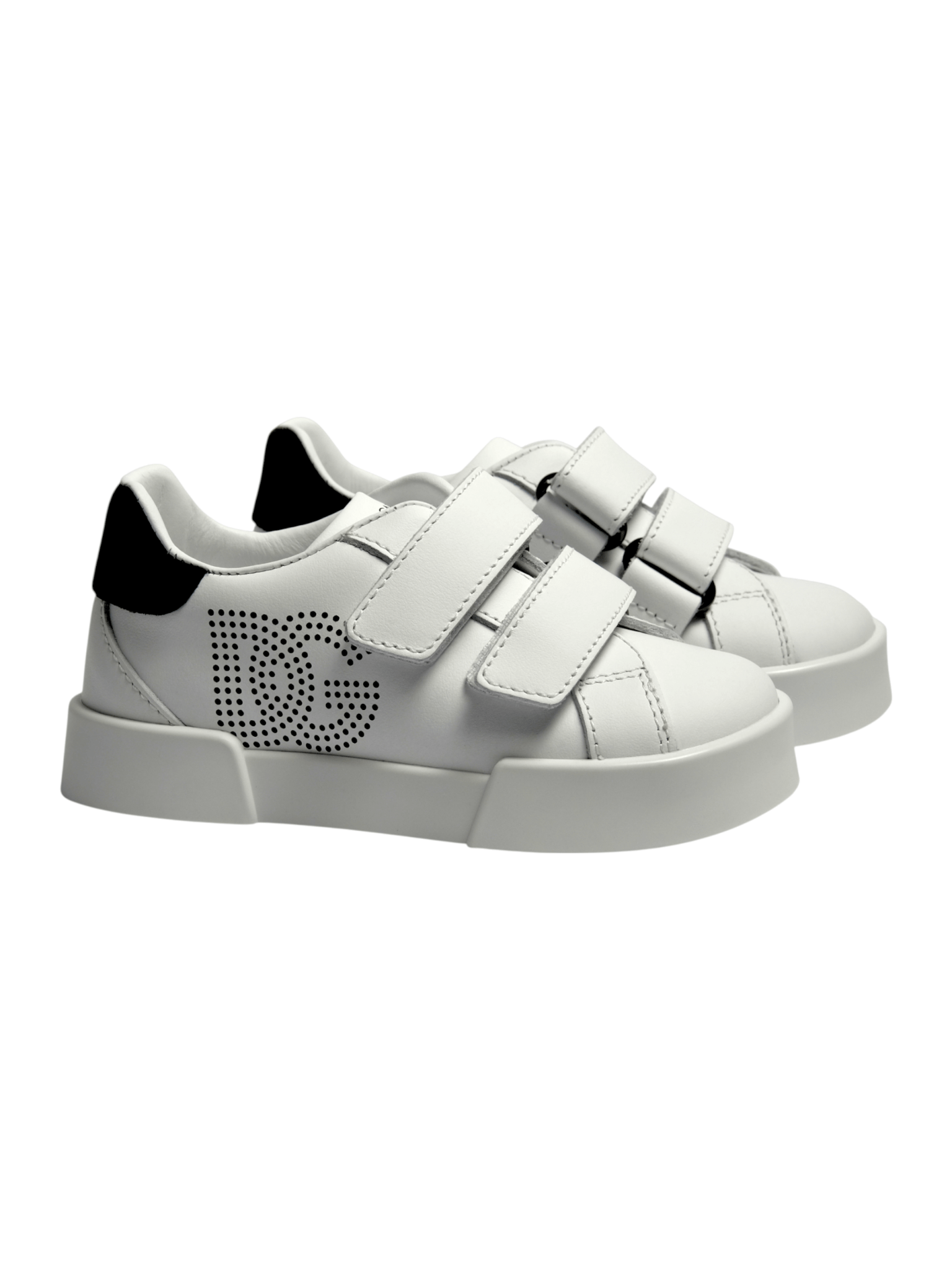 Sneakers per bambini Dolce & Gabbana Kids bianche con dettaglio logo puntinato - Rubino Kids