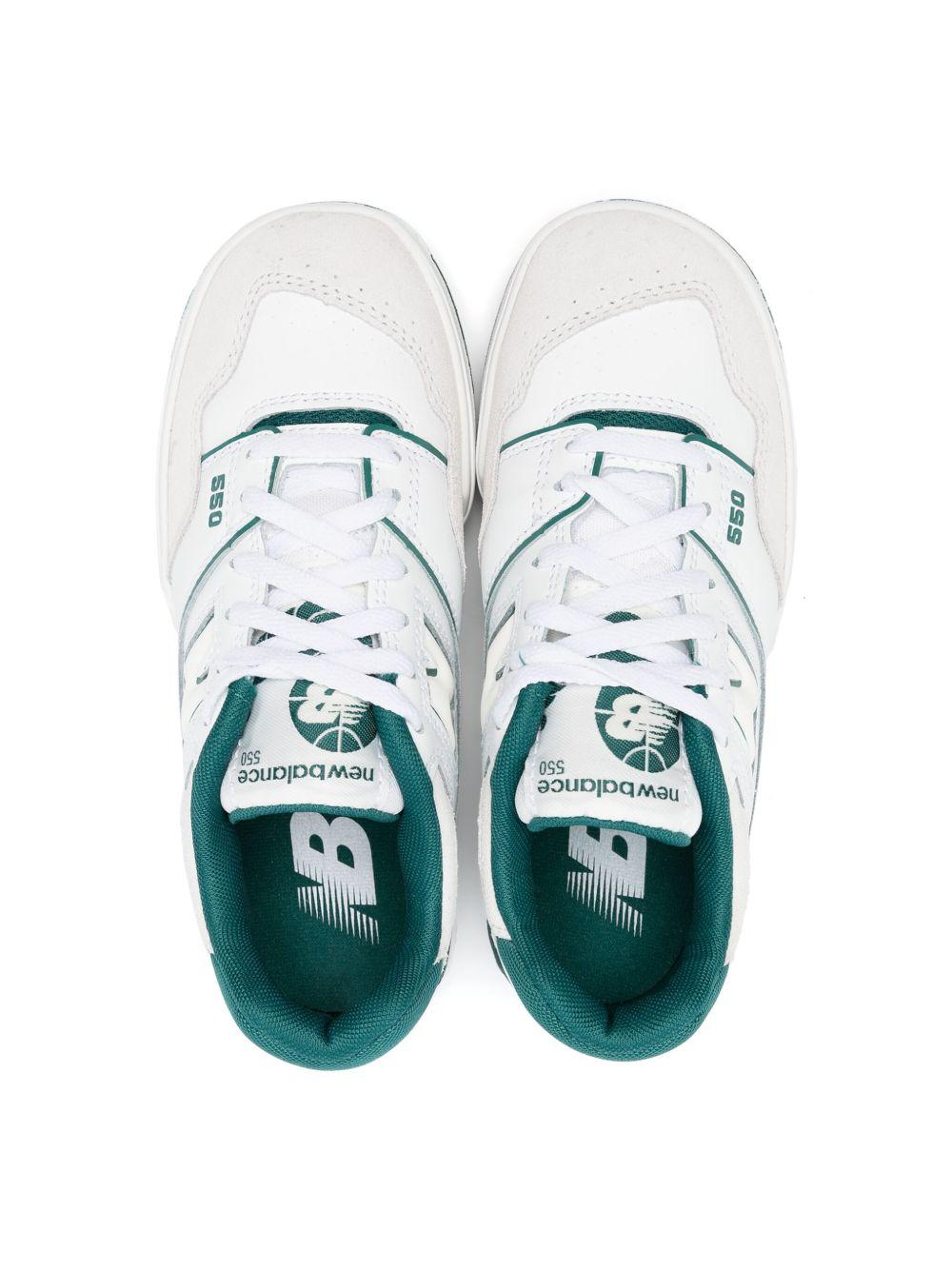 Sneakers per bambini New Balance Kids 550 bianco in pelle - Rubino Kids