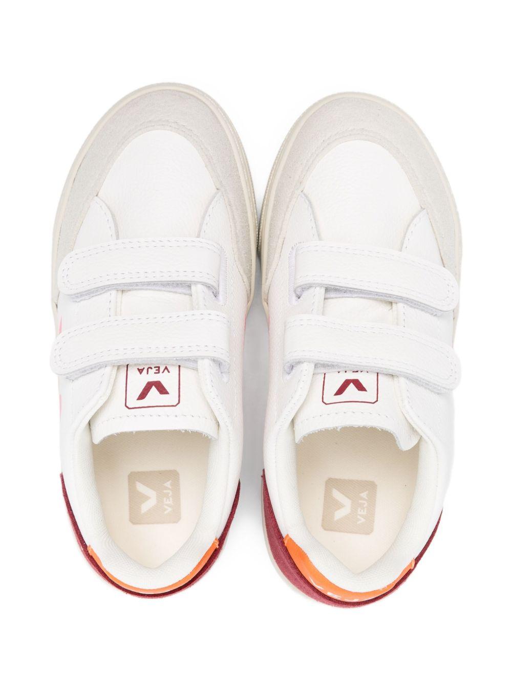 Sneakers per bambini VEJA Kids bianco con dettaglio logo V - Rubino Kids