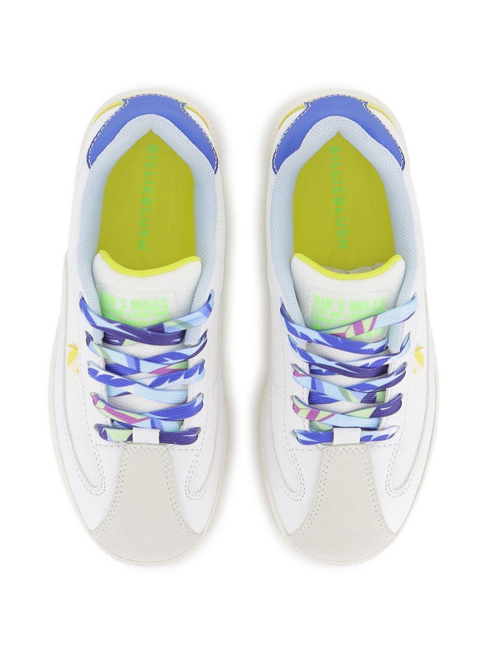 Sneakers per bambino Billieblush bianche con inserti colorati - Rubino Kids