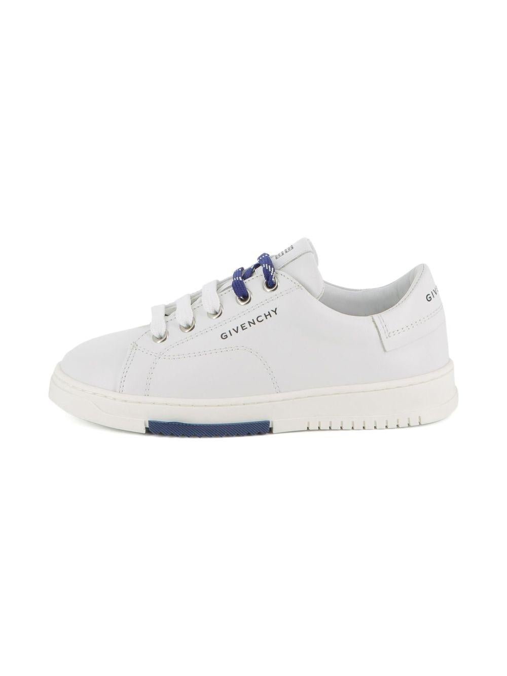 Sneakers per bambino Givenchy Kids bianche con logo goffrato - Rubino Kids