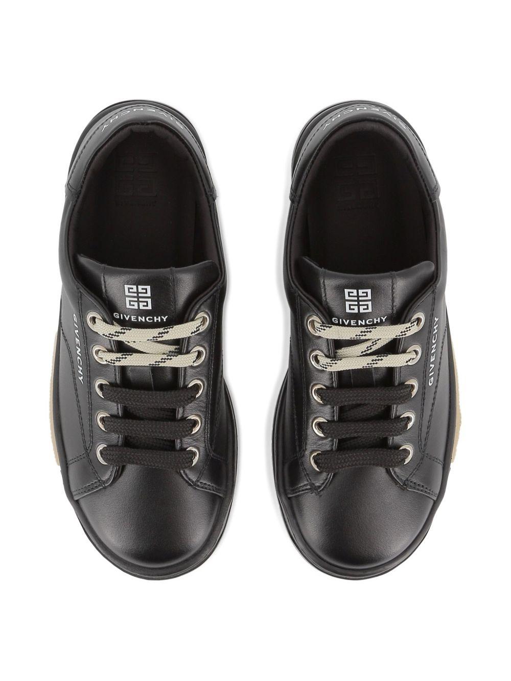 Sneakers per bambino Givenchy Kids nero in pelle - Rubino Kids