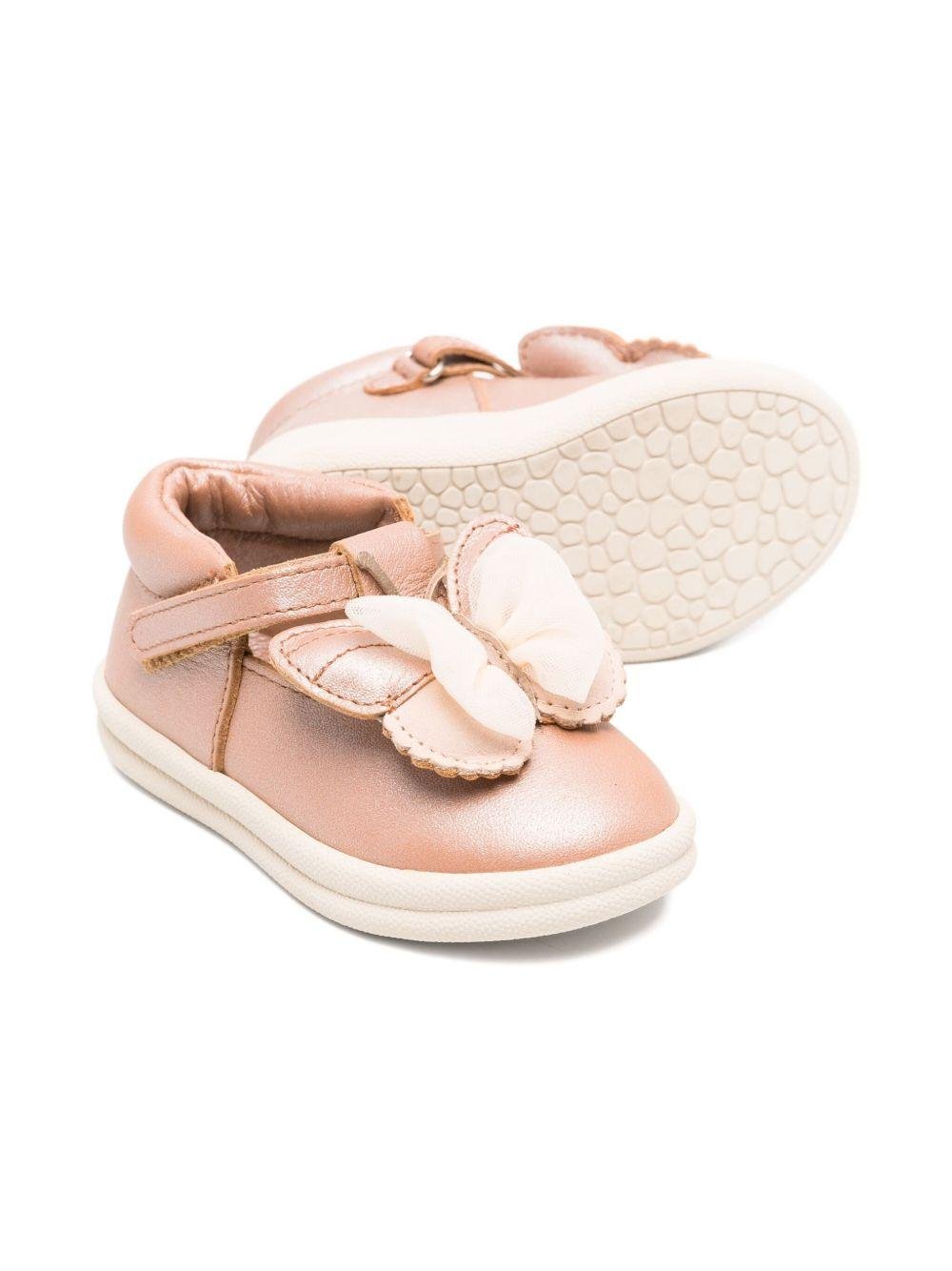 Sneakers per neonata Donsje rosa con decorazioni a farfalla - Rubino Kids