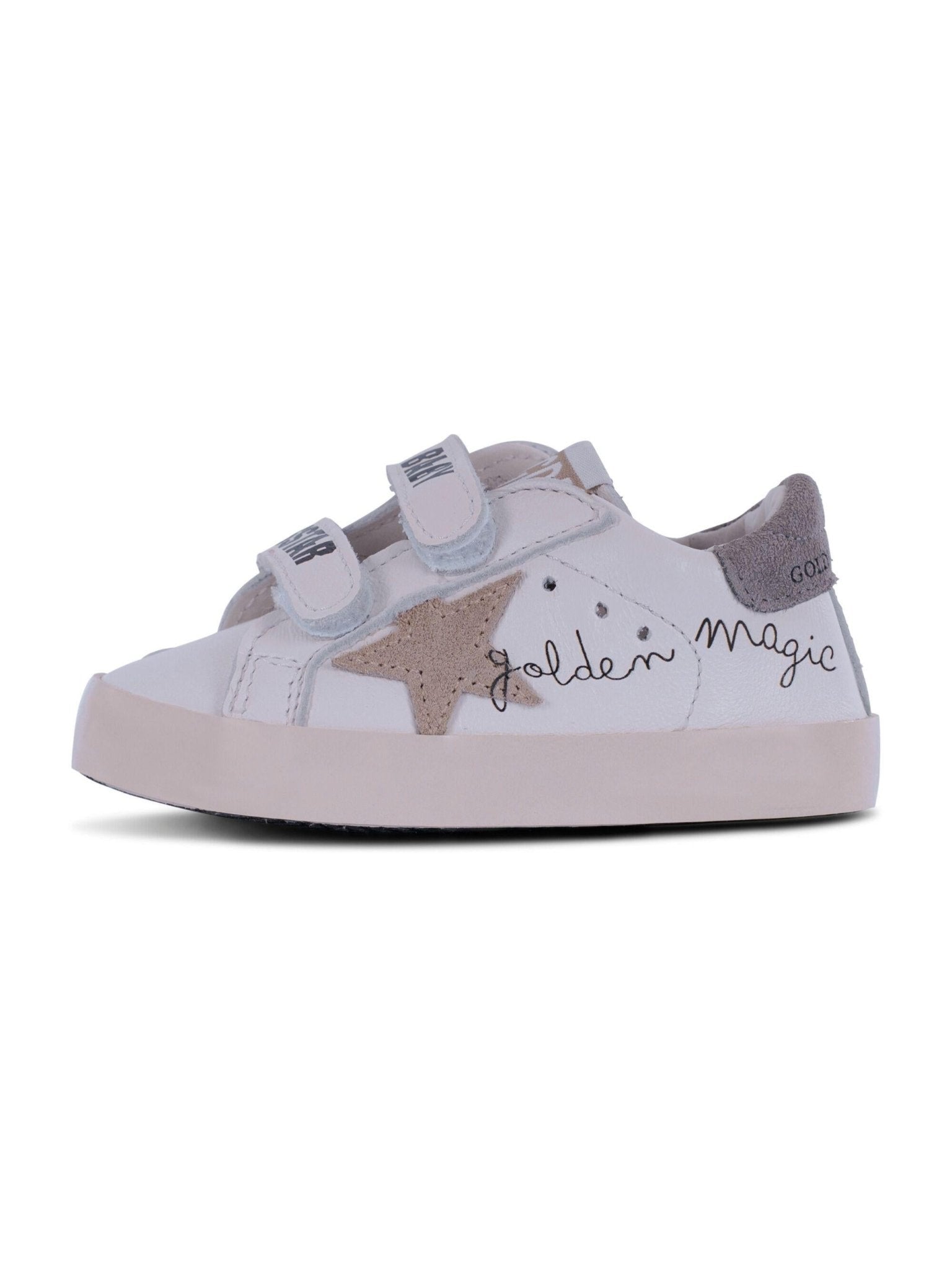 Sneakers per neonati Golden Goose Kids bianche con applicazione stella - Rubino Kids