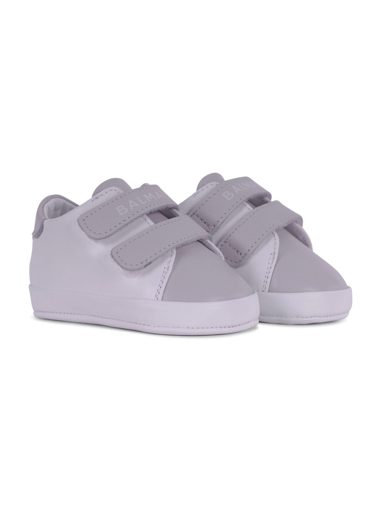Sneakers per neonato Balmain Kids multicolor con logo sul davanti - Rubino Kids