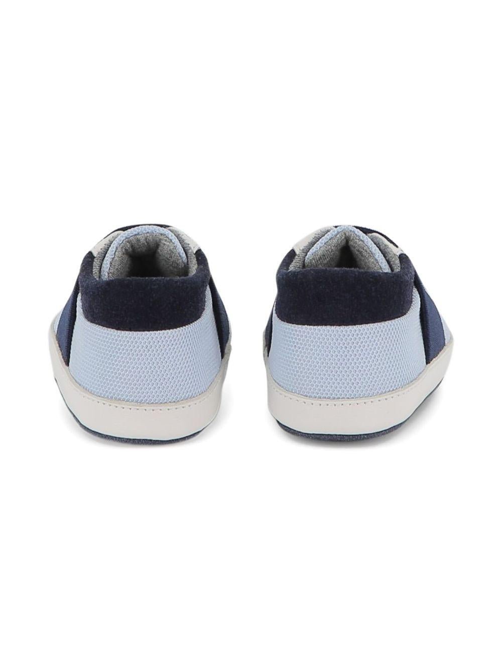 Sneakers per neonato BOSS Kids azzurre con fascia elasticizzata - Rubino Kids