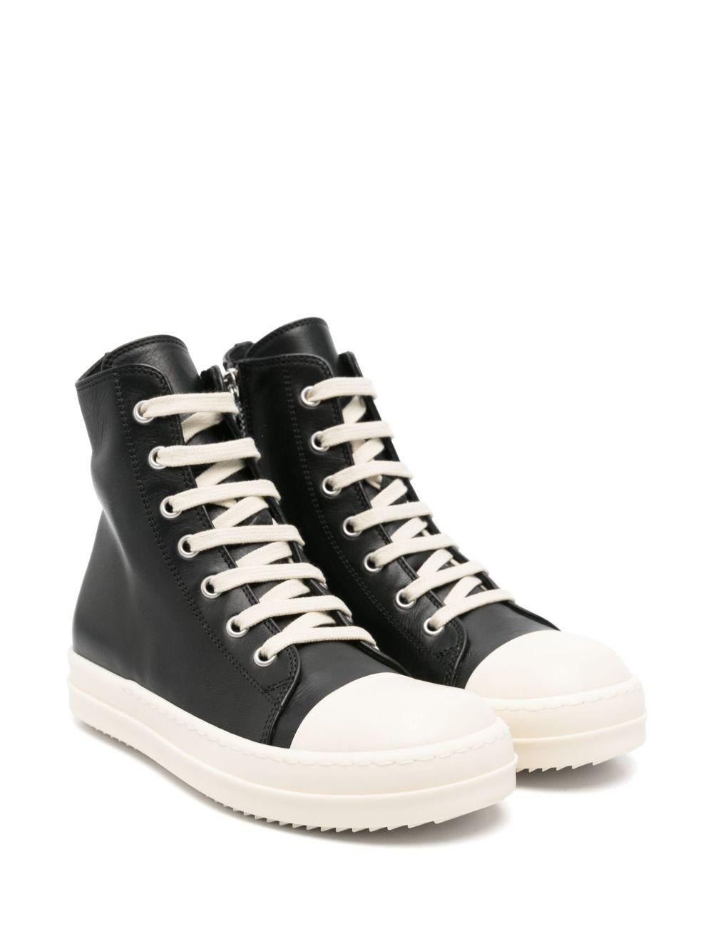 Sneakers Sneaks per bambino Rick Owens Kids nere con chiusura frontale con lacci - Rubino Kids