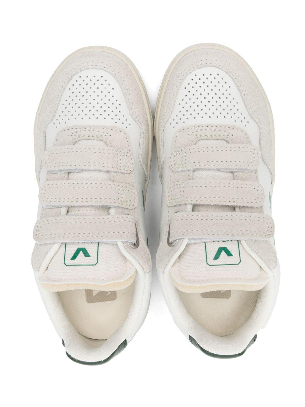 Sneakers V - 90 per bambini Veja Kids bianche con chiusura a strappo - Rubino Kids
