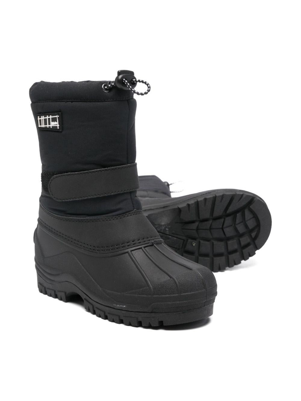 Stivali da neve per bambini Molo neri con suola in gomma - Rubino Kids