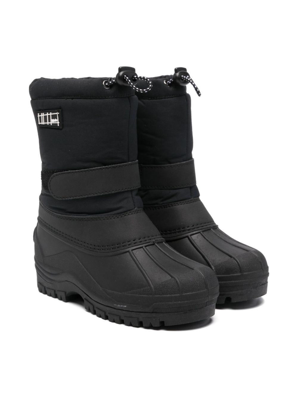 Stivali da neve per bambini Molo neri con suola in gomma - Rubino Kids