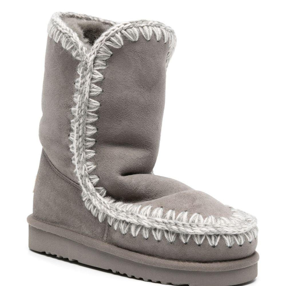 Stivali Eskimo Bold per bambina Mou Kids grigi con pelle scamosciata - Rubino Kids