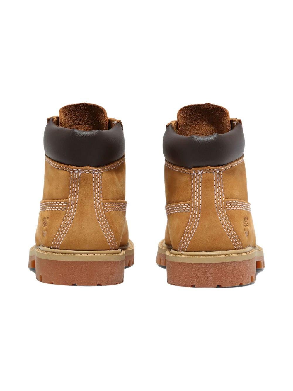 Stivali impermeabili per bambini Timberland Kids beige con logo laterale - Rubino Kids