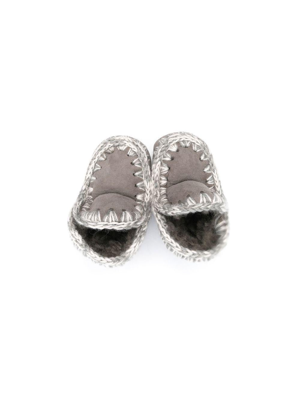 Stivali per neonati Mou Kids grigi con fodera in shearling - Rubino Kids