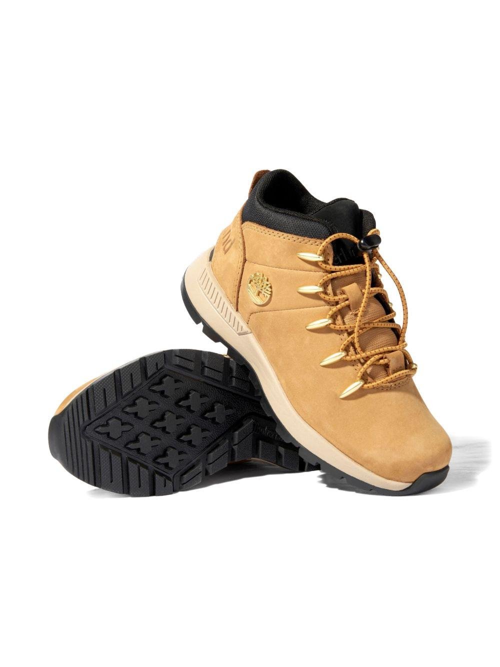 Stivali Sprint Trekker per bambino Timberland Kids beige con profilo alla caviglia imbottito - Rubino Kids