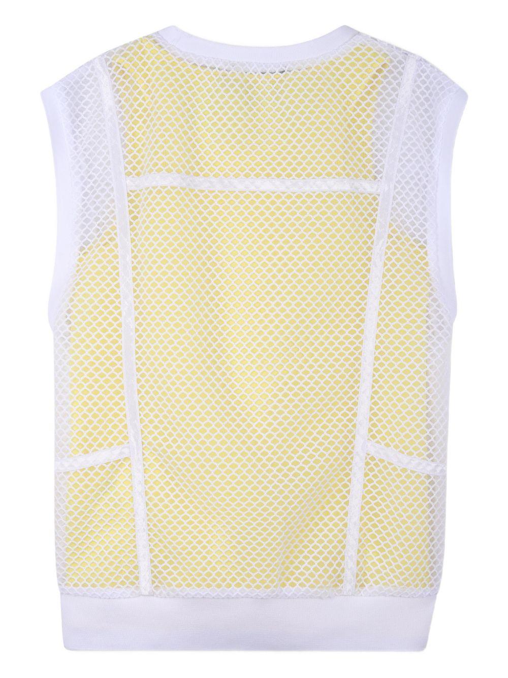 T-shirt 2 - in - 1 per bambina DKNY Kids multicolore con design a rete - Rubino Kids