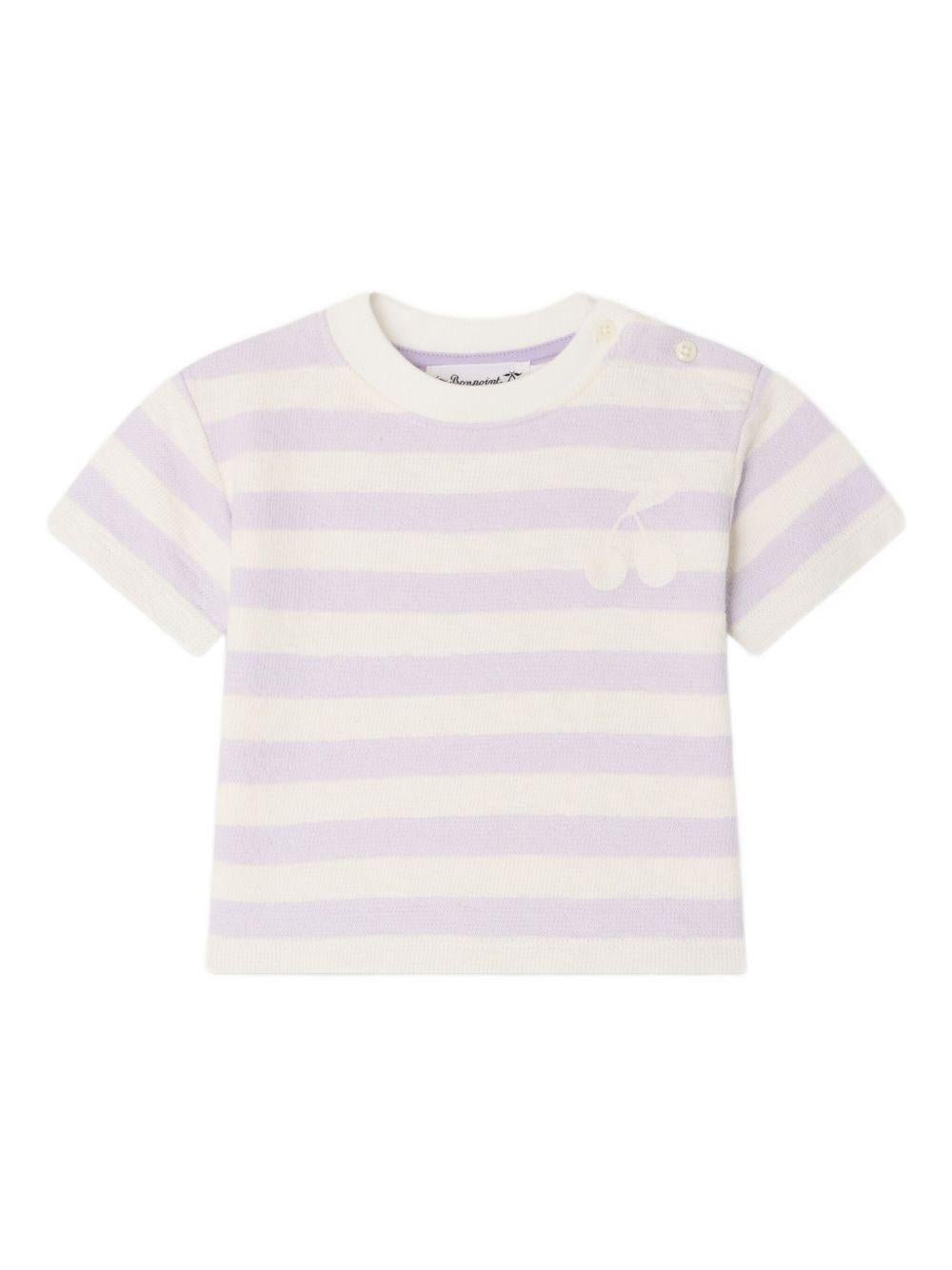 T-shirt Cai per neonata Bonpoint multicolor con design a righe - Rubino Kids