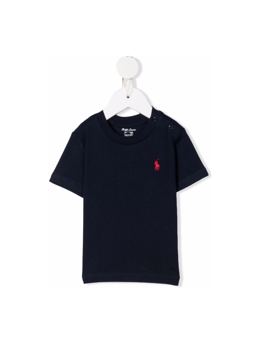 T-shirt con stampa per bambino Ralph Lauren Kids blu con girocollo - Rubino Kids