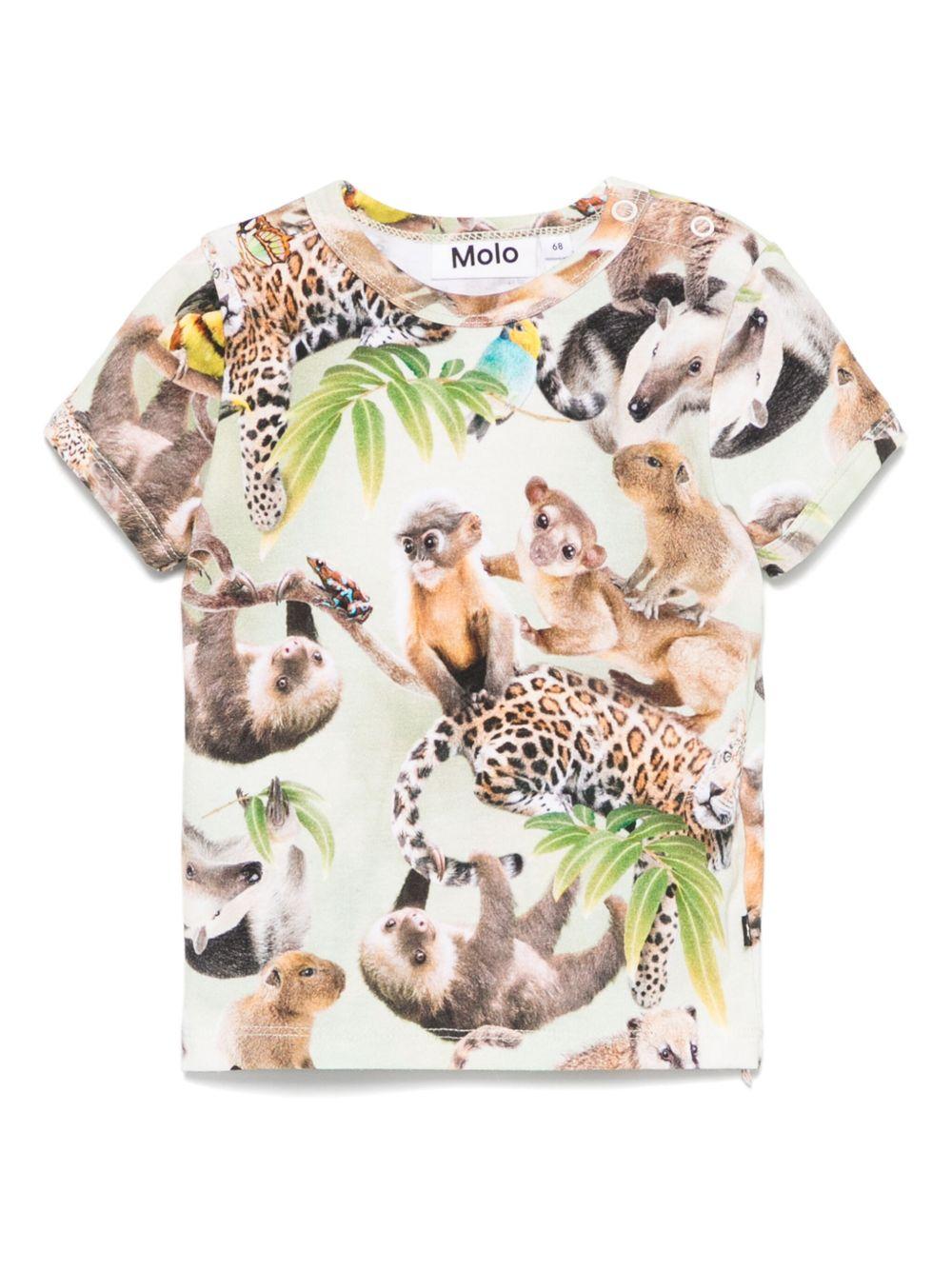 T-shirt Easy per neonati Molo multicolor con stampa - Rubino Kids