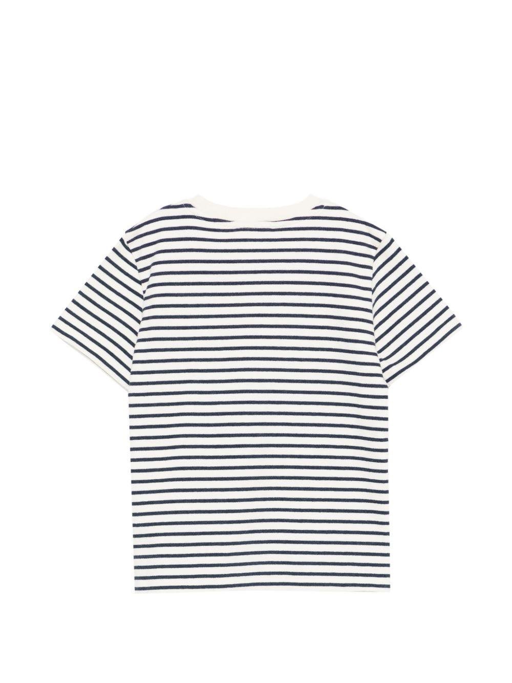 T-shirt Lilas per bambina Bonpoint multicolor con design a righe - Rubino Kids