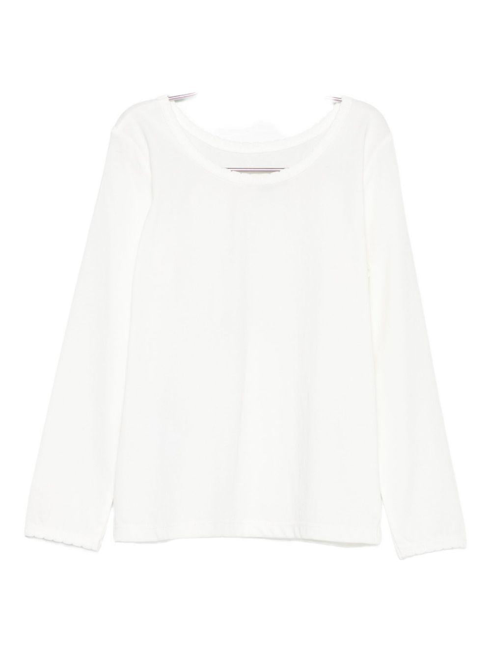 T-shirt per bambina Bonpoint bianco con decorazioni ciliegia - Rubino Kids