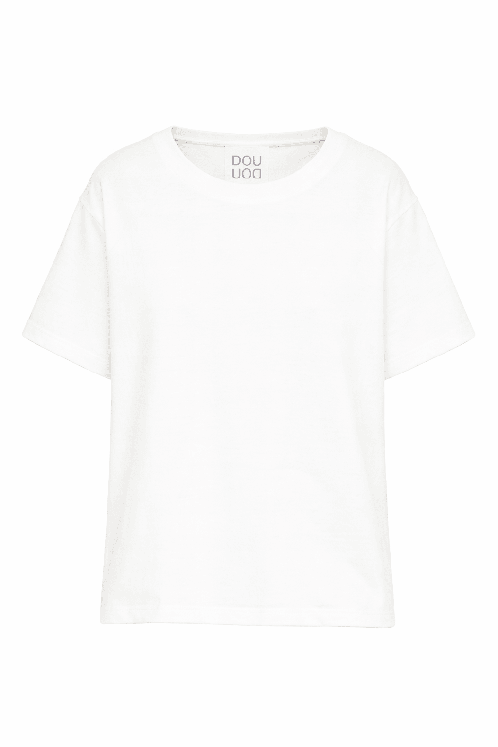 T-shirt per bambina Douuod Kids bianca con logo sul retro - Rubino Kids