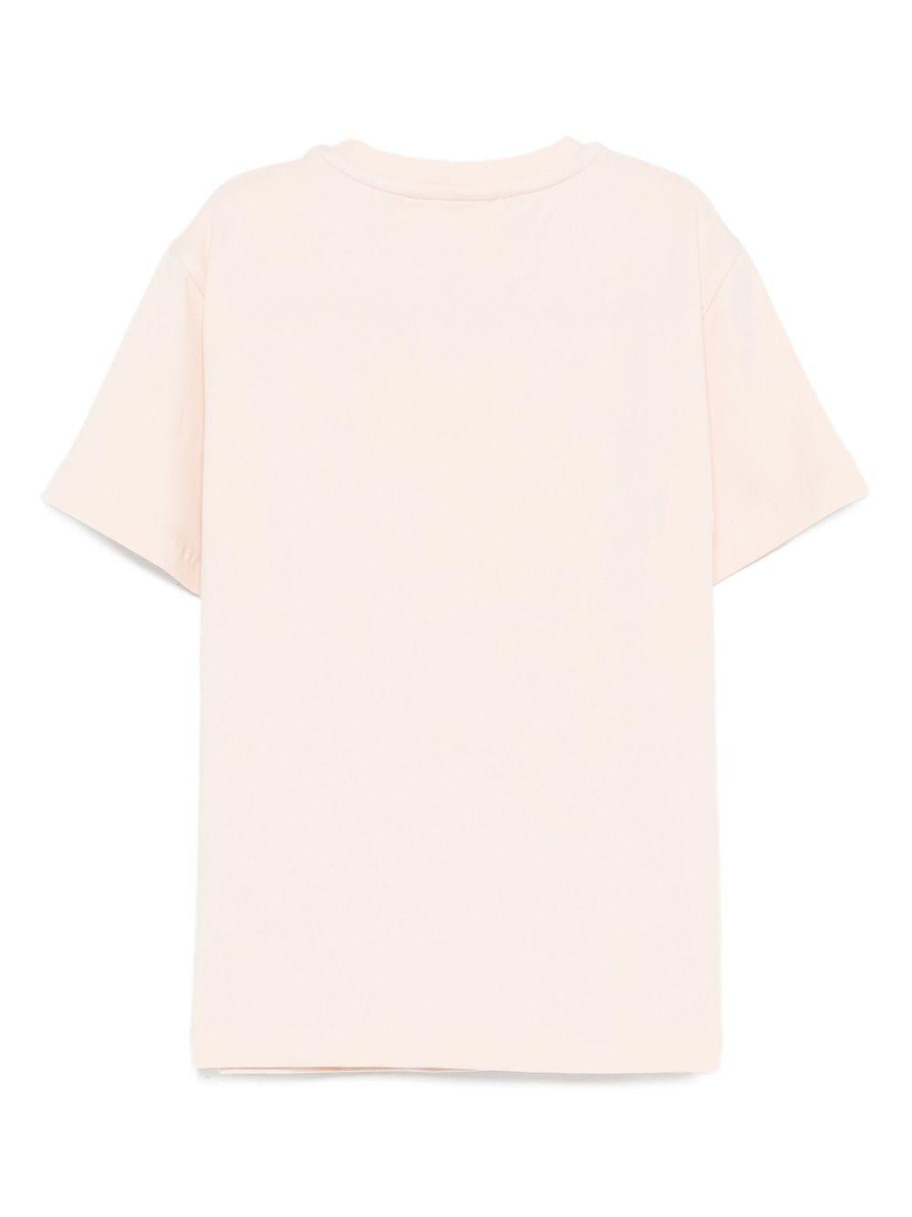 T-shirt per bambina Elisabetta Franchi La Mia Bambina rosa con logo - Rubino Kids