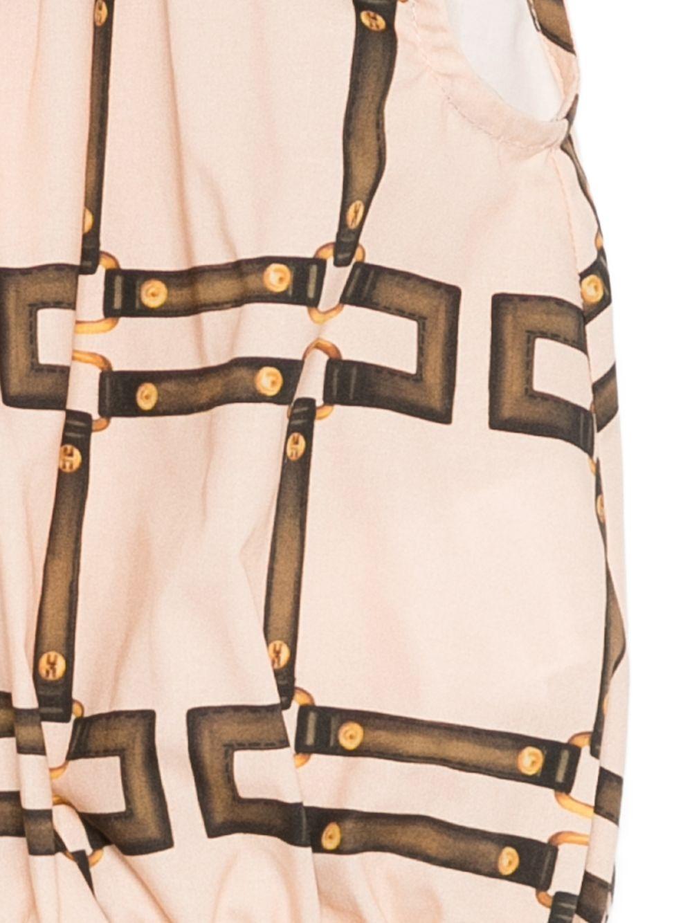 T-shirt per bambina Elisabetta Franchi La Mia Bambina rosa con motivo geometrico - Rubino Kids