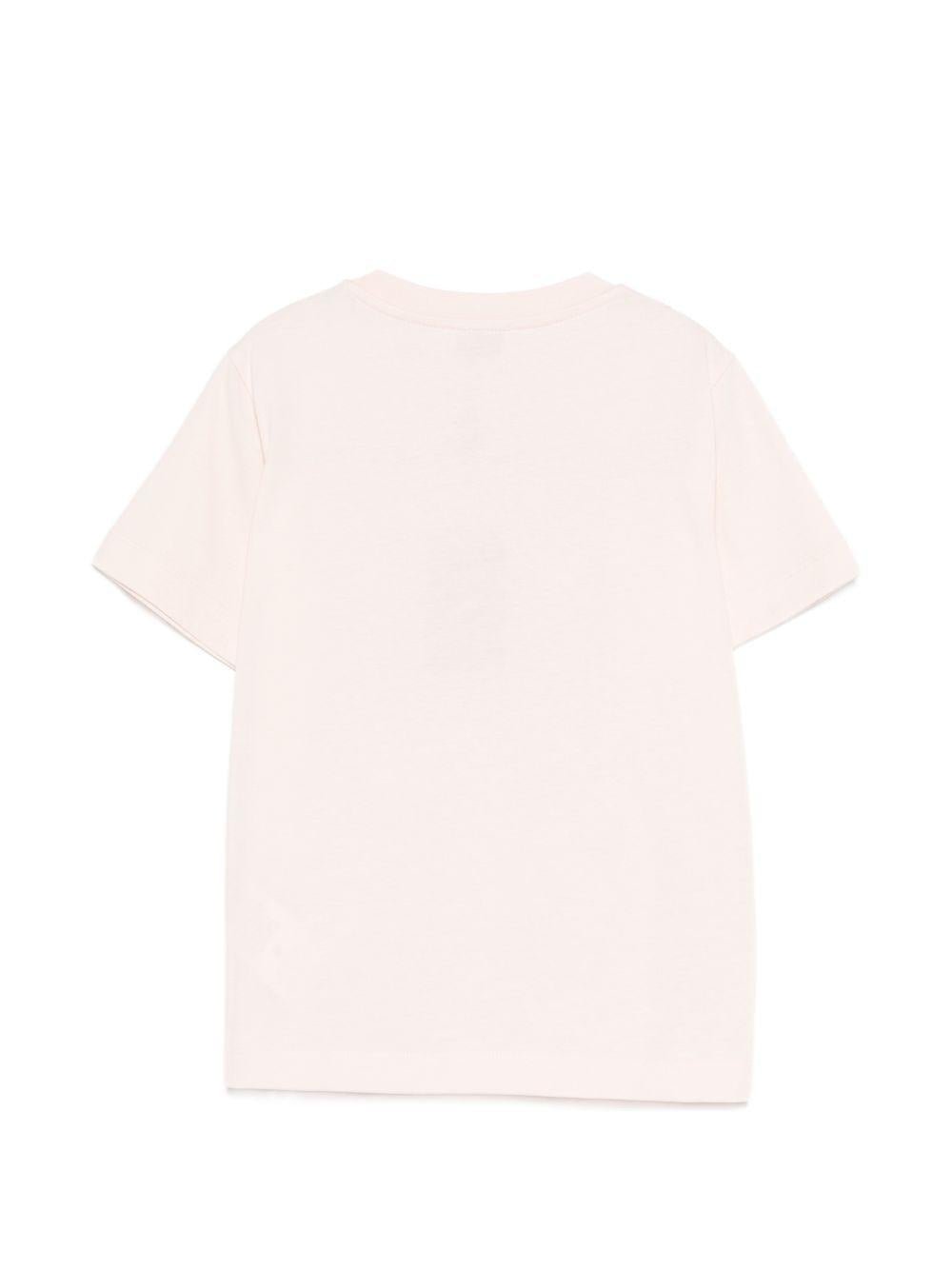 T-shirt per bambina Etro Kids rosa con stampa logo - Rubino Kids