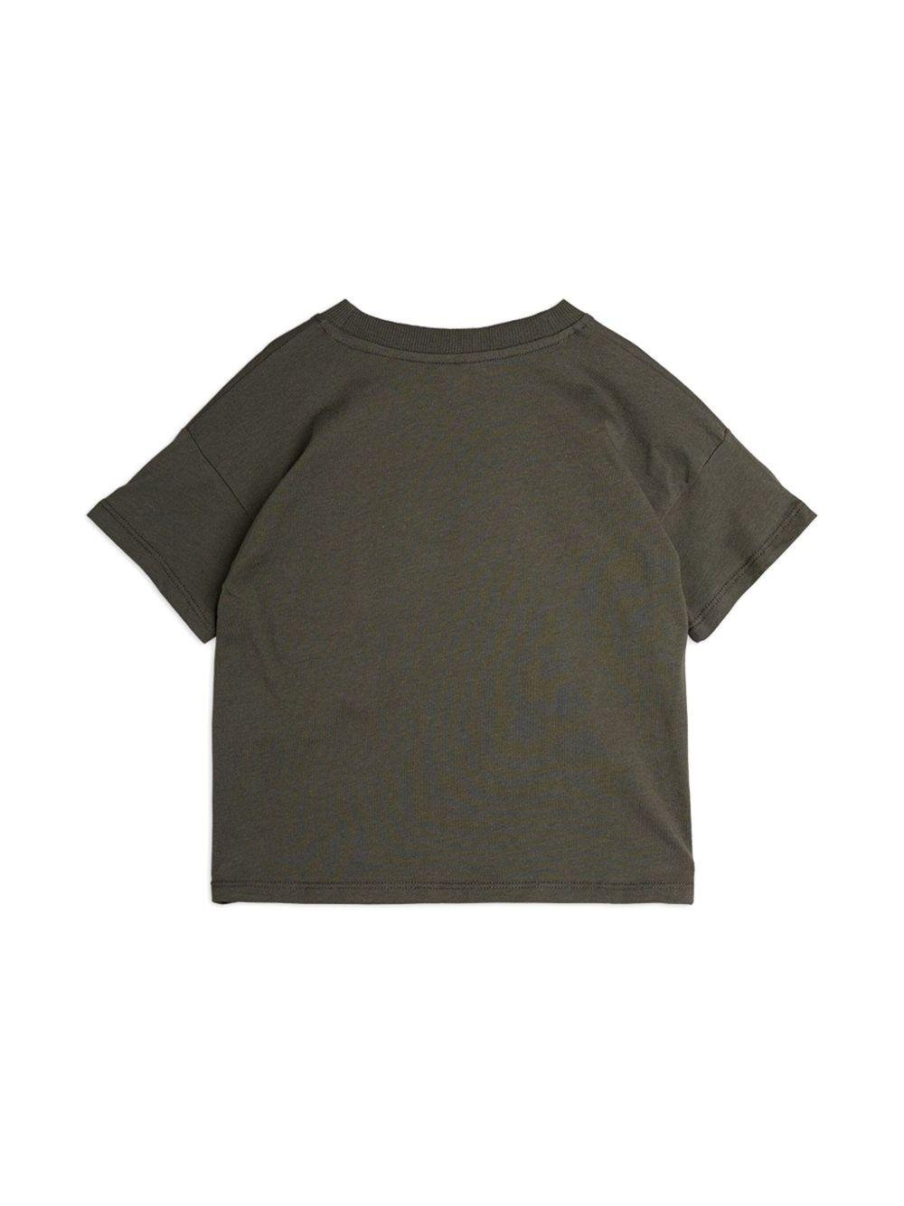 T-shirt per bambina Mini Rodini nero con applicazione a cuore - Rubino Kids