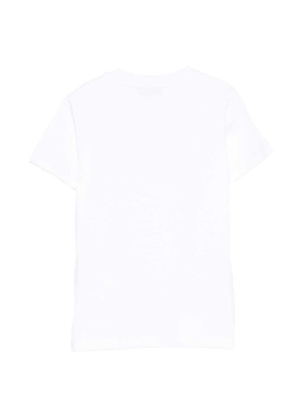 T-shirt per bambina Missoni Kids bianca con stampa logo<BR/> - Rubino Kids