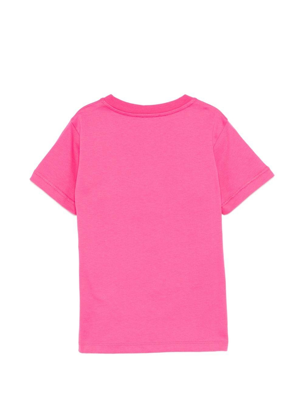 T-shirt per bambina Missoni Kids rosa con dettagli decorativi - Rubino Kids