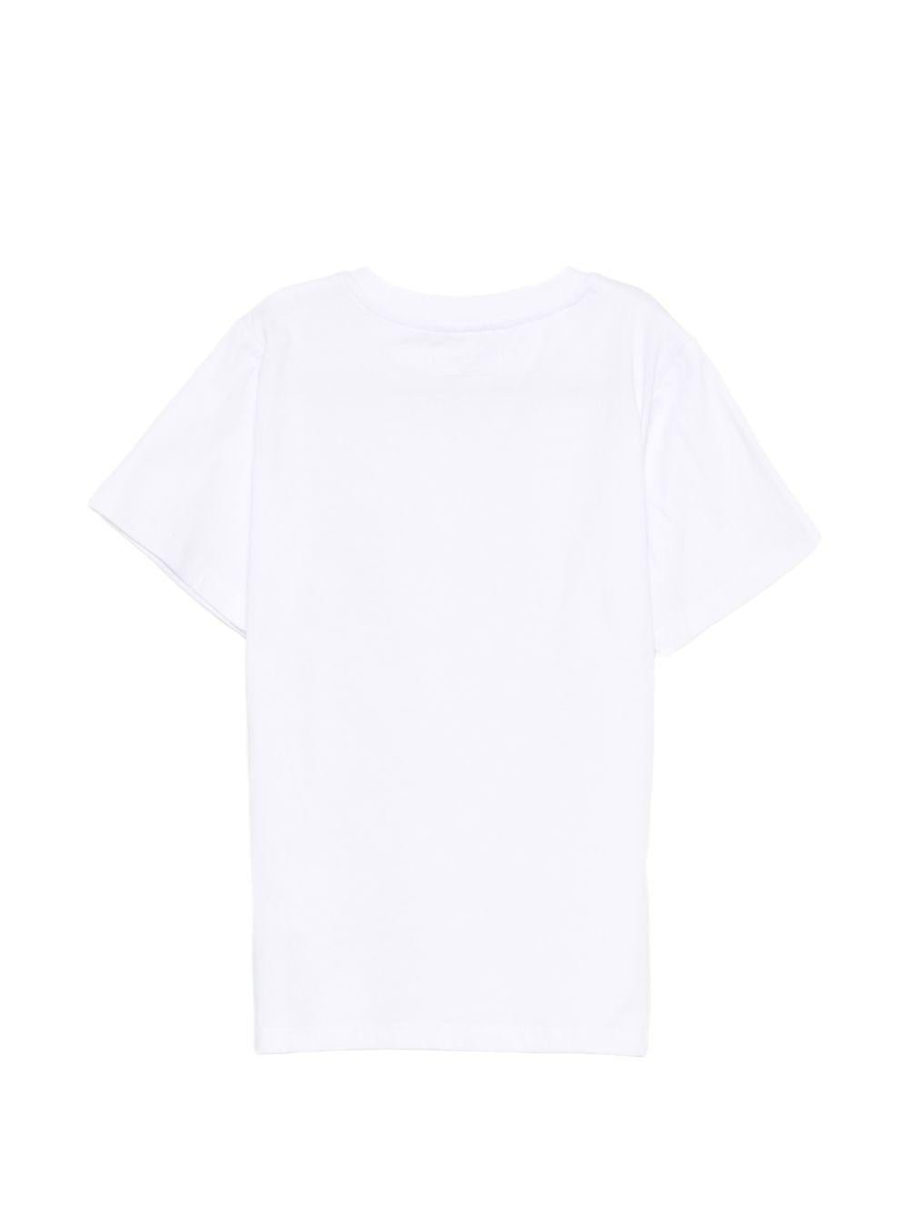 T-shirt per bambina Stella McCartney Kids bianca con stampa logo - Rubino Kids
