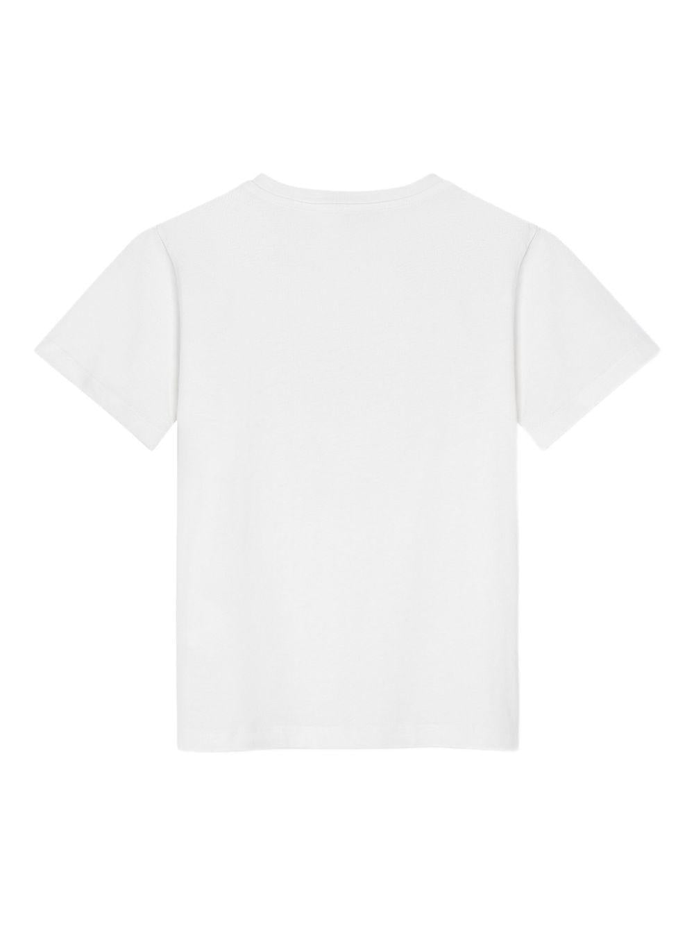 T-shirt per bambina Versace Kids bianco con motivo Medusa Crest - Rubino Kids