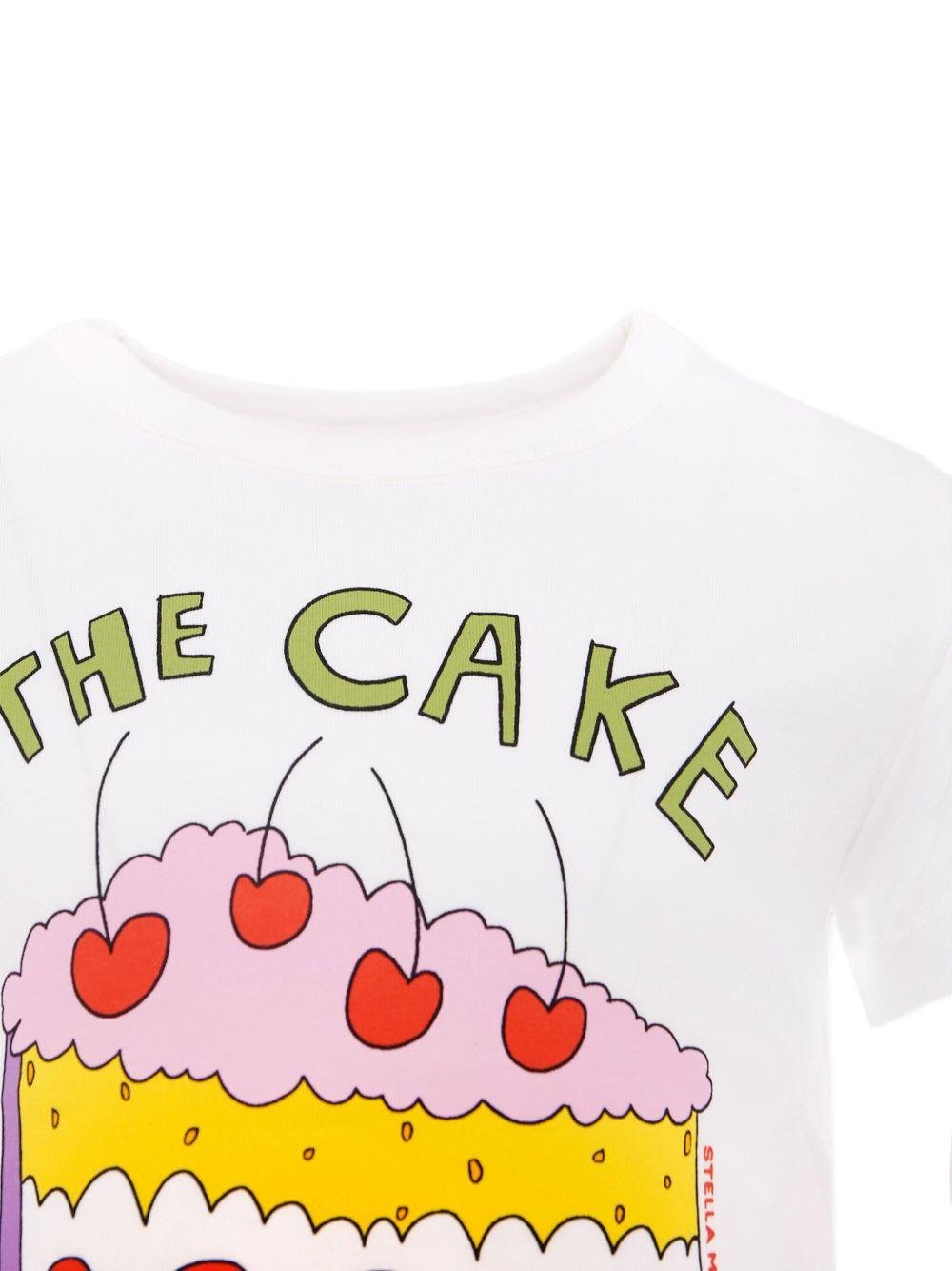 T-shirt per bambini Stella McCartney Kids bianco a maniche corte - Rubino Kids